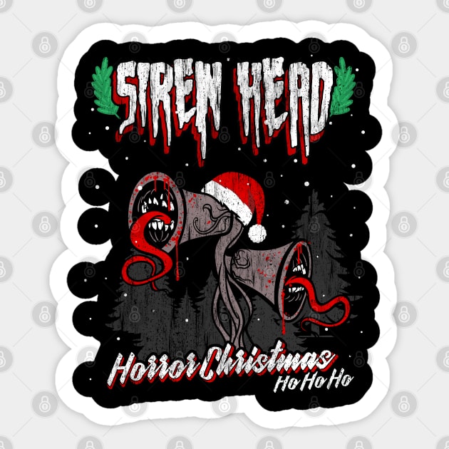 Siren Head horror Christmas Sticker by opippi